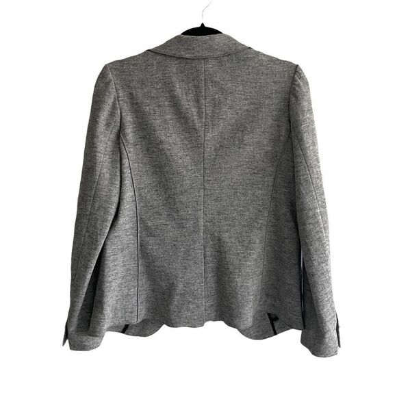 Banana REPUBLIC Wool Stretch Single Button Long Sleeve Blazer Jacket Grey 6P - Picture 4 of 8